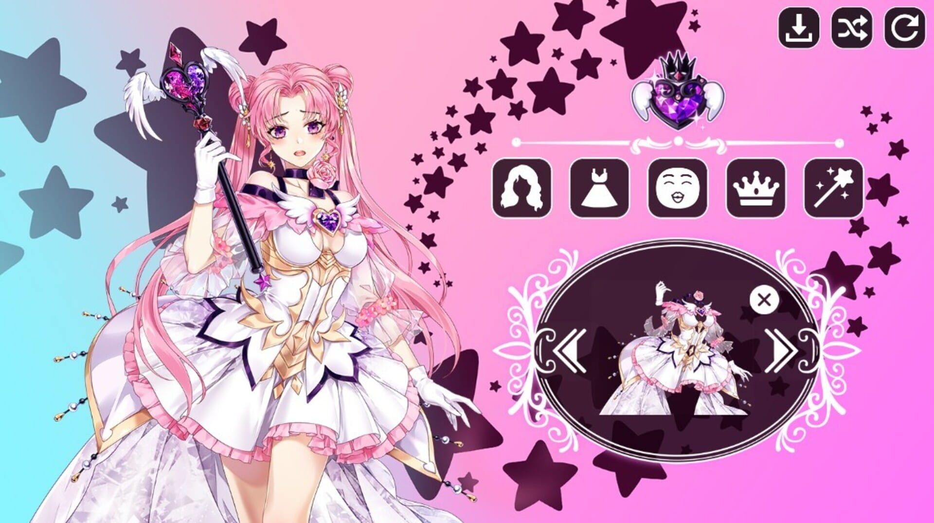 Magical Girl Creator - Screenshot