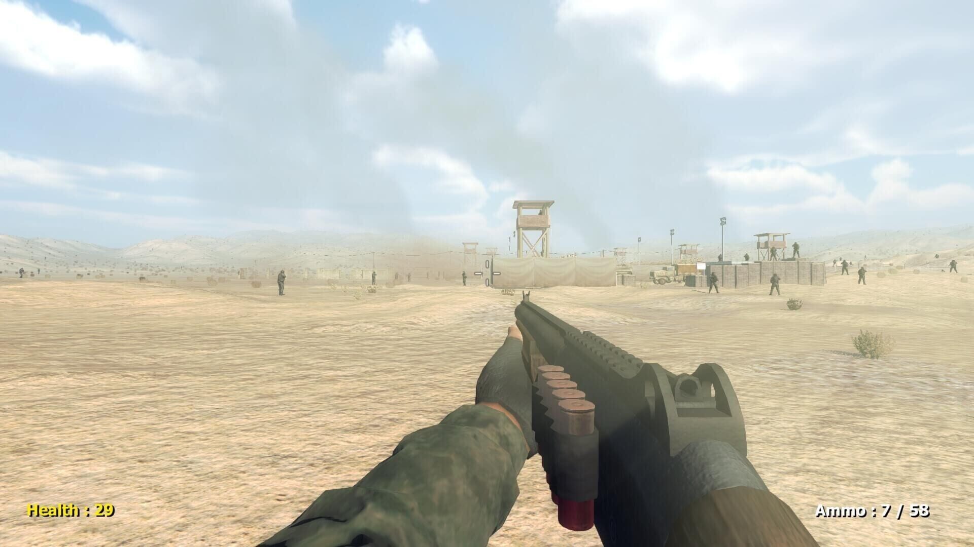 Desert attack - Screenshot