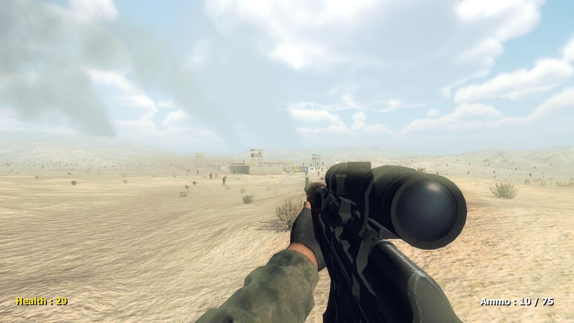 Desert attack - Screenshot