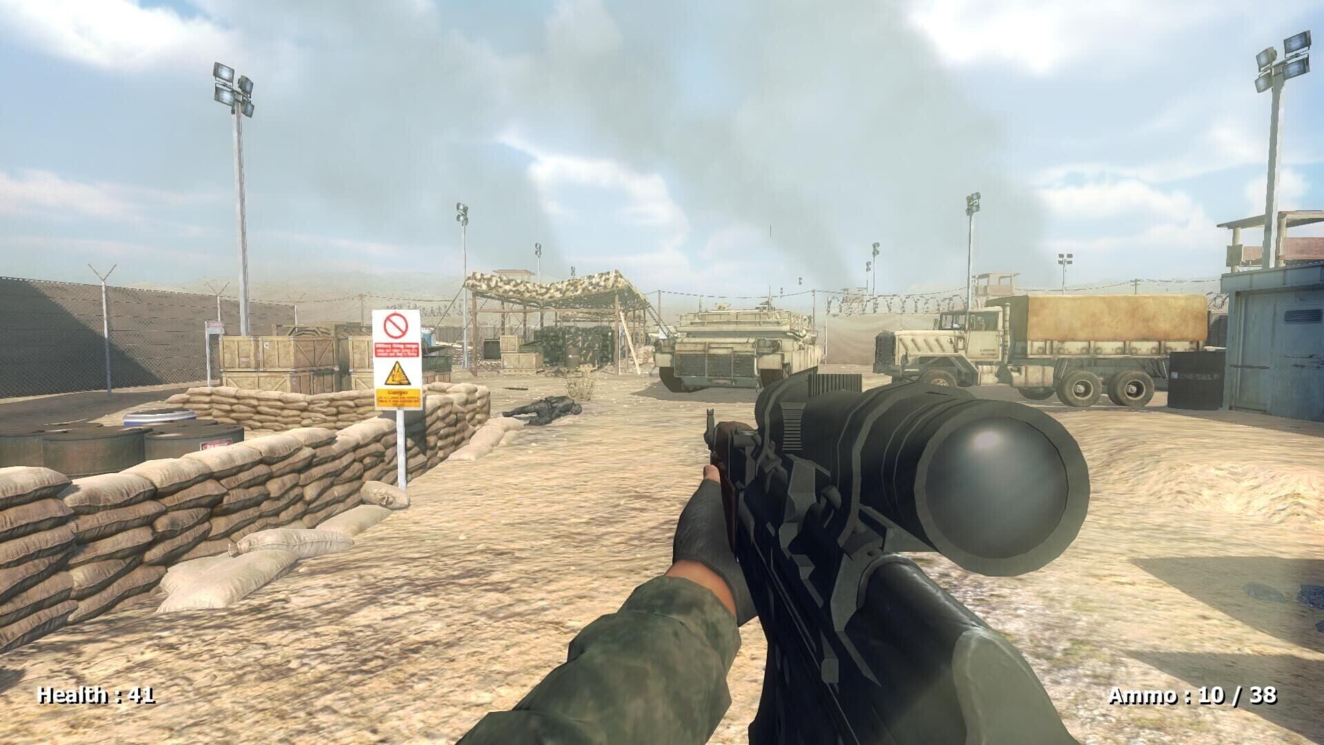 Desert attack - Screenshot