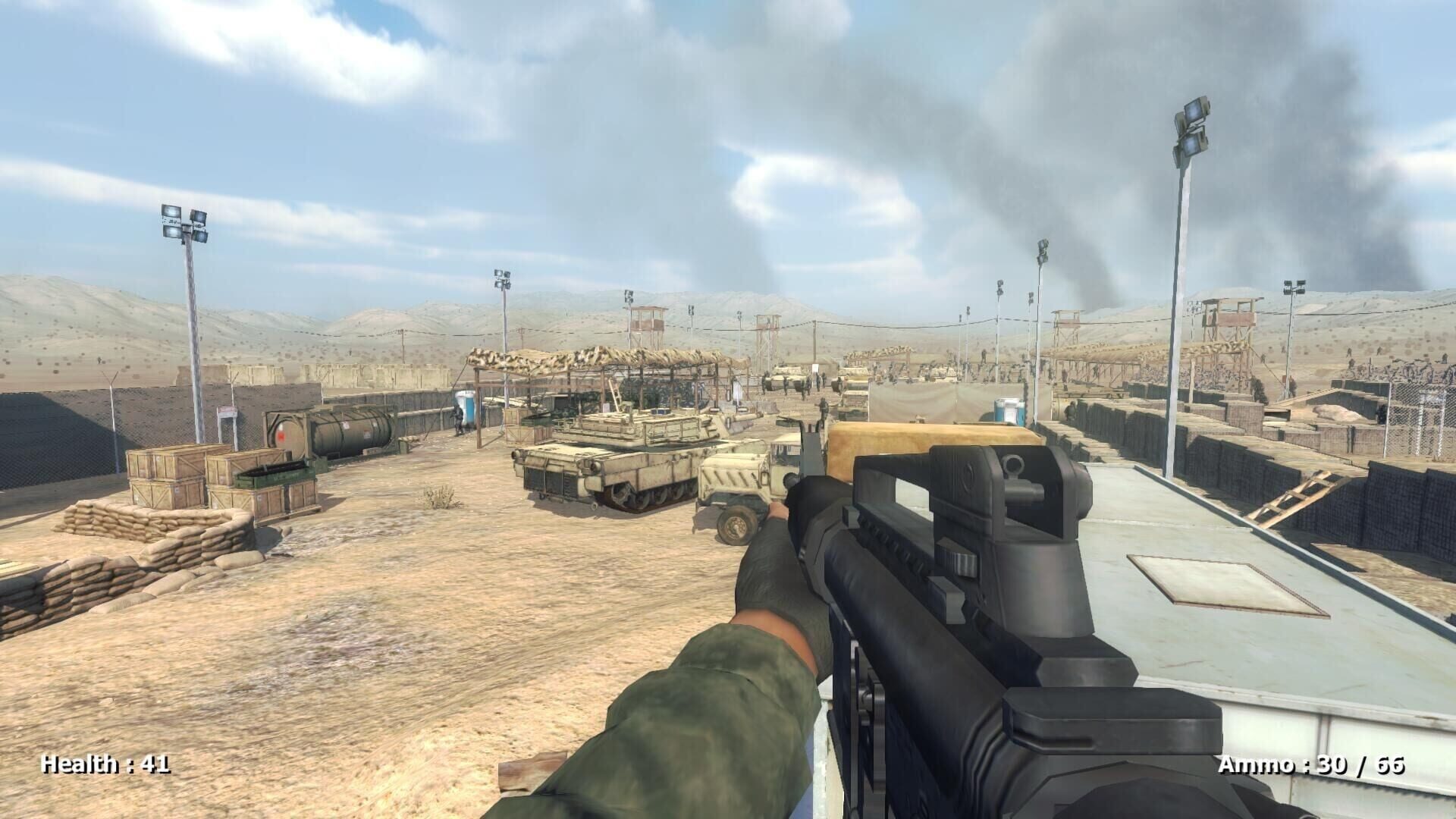 Desert attack - Screenshot
