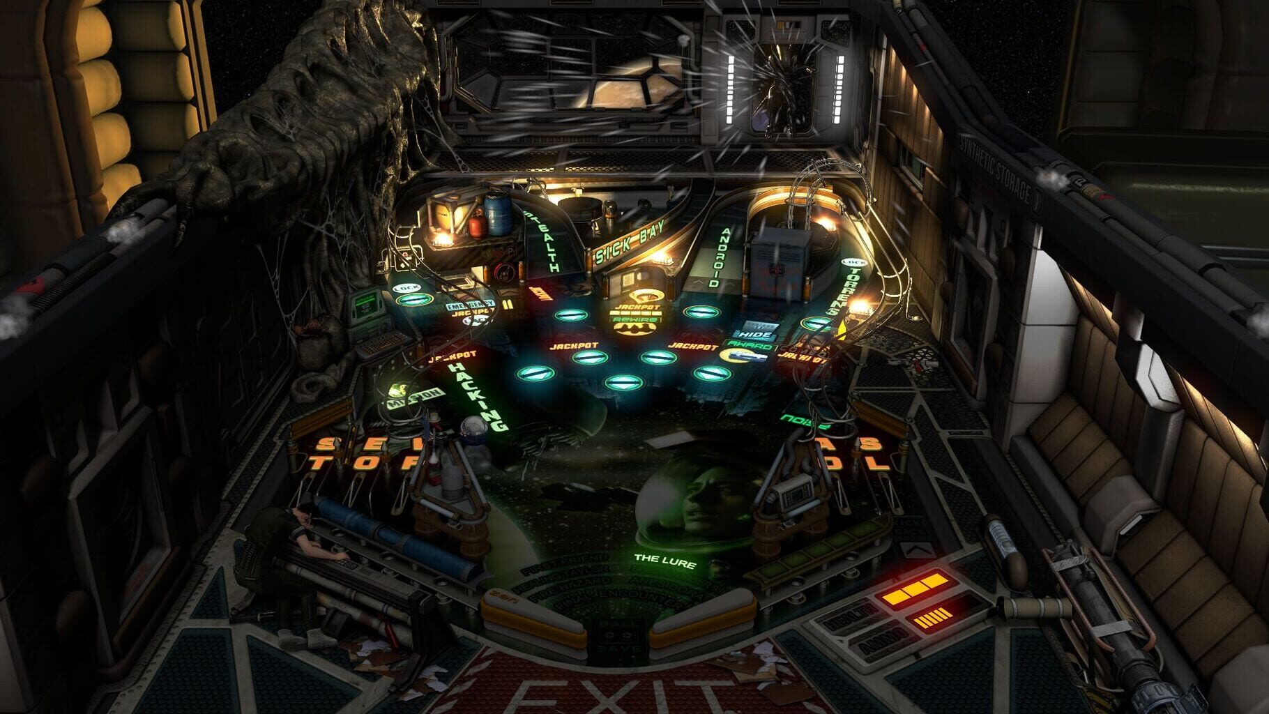 Captura de pantalla - Pinball FX3: Aliens vs Pinball