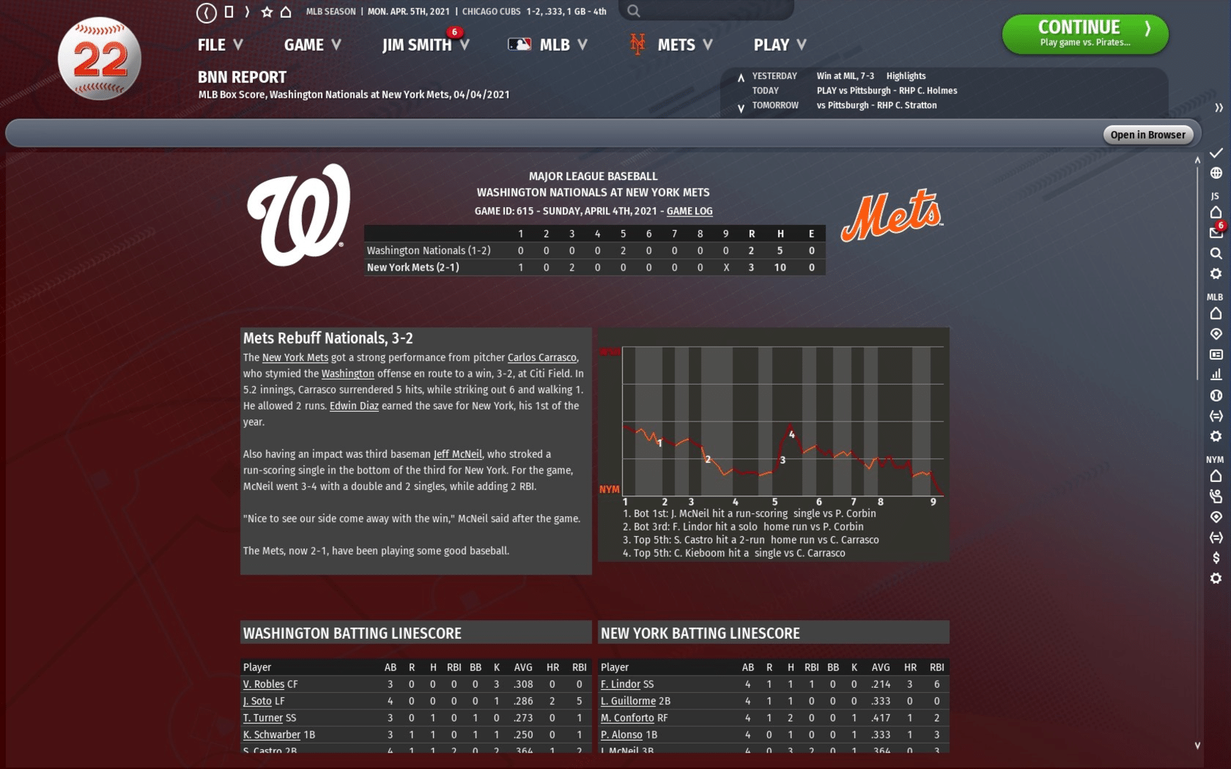 Out of the Park Baseball 22 screenshot