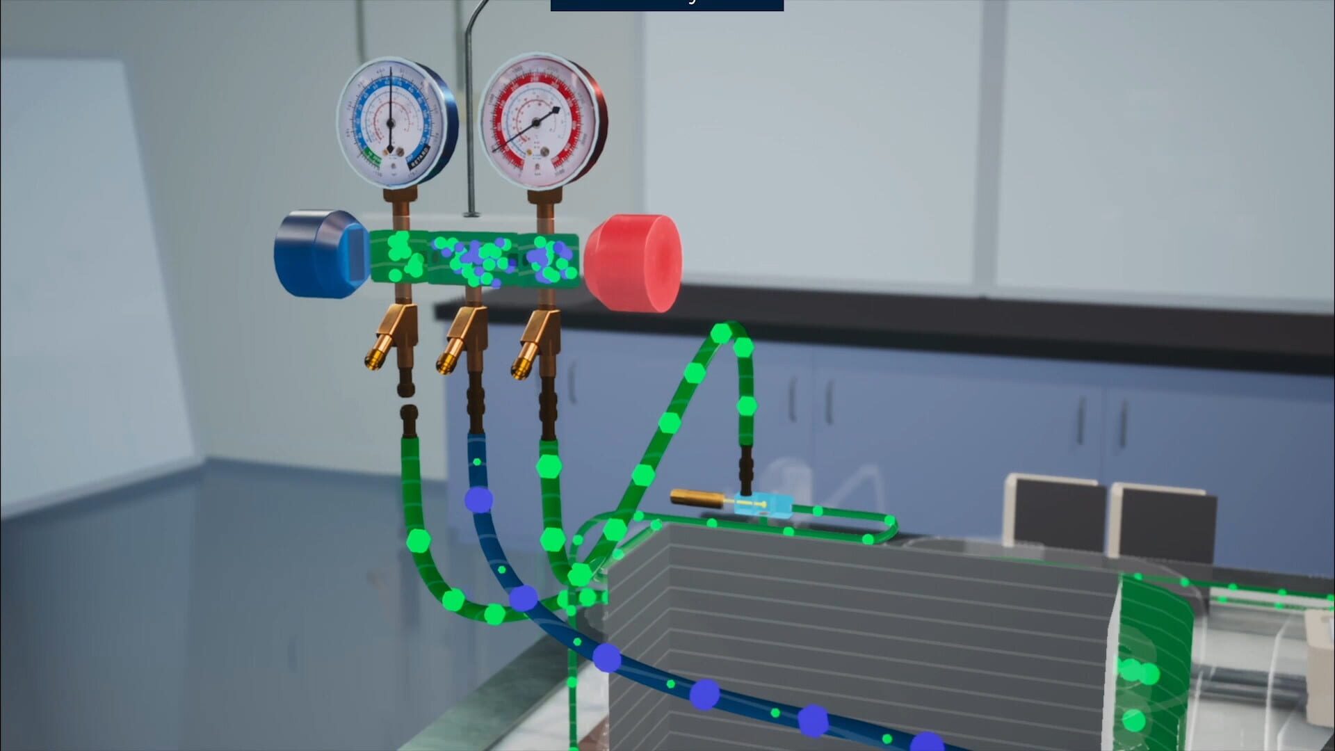 Refrigerant Recovery Simulation - Screenshot