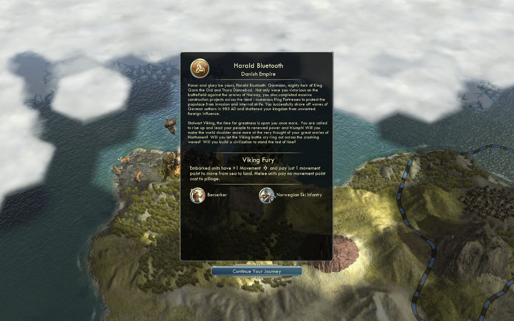 Sid Meier's Civilization V: Civ and Scenario Pack - Denmark (The Vikings) screenshot