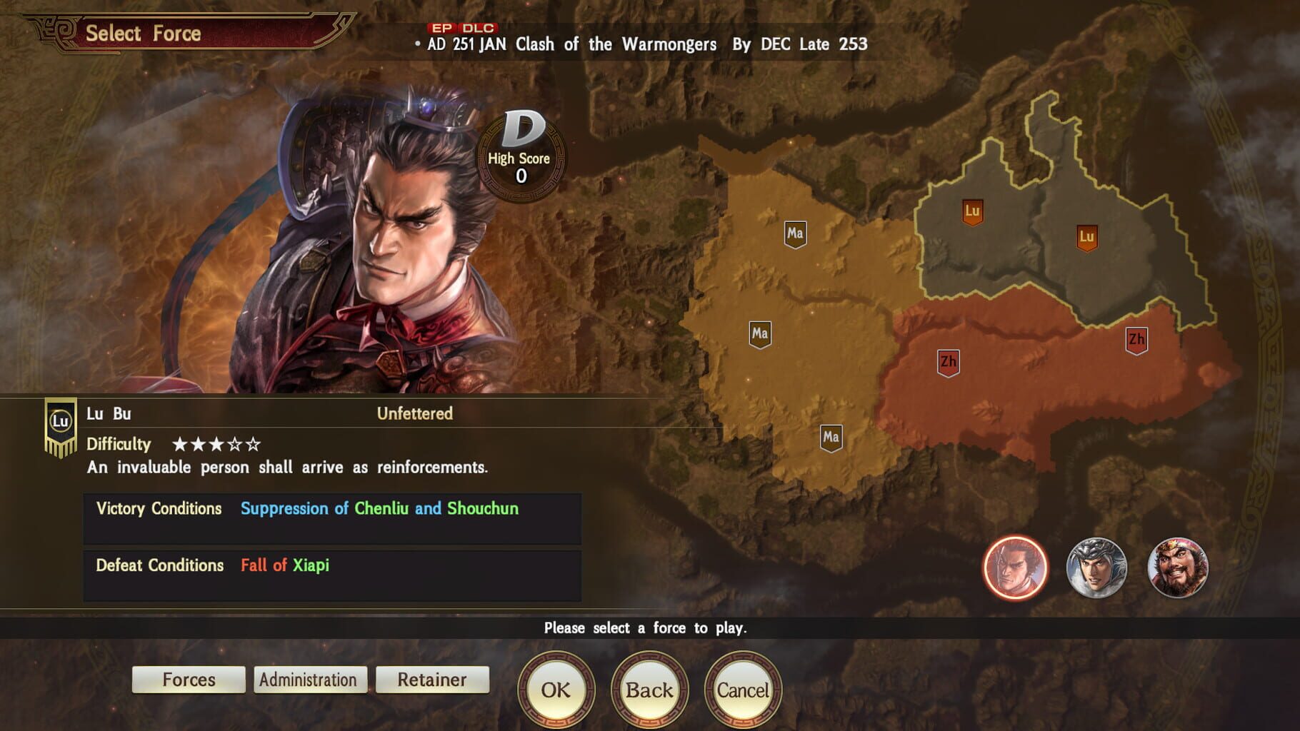 Romance of the Three Kingdoms XIII EP: Scenario for War Chronicles Mode - 2nd Wave: Clash of the Warmongers screenshot