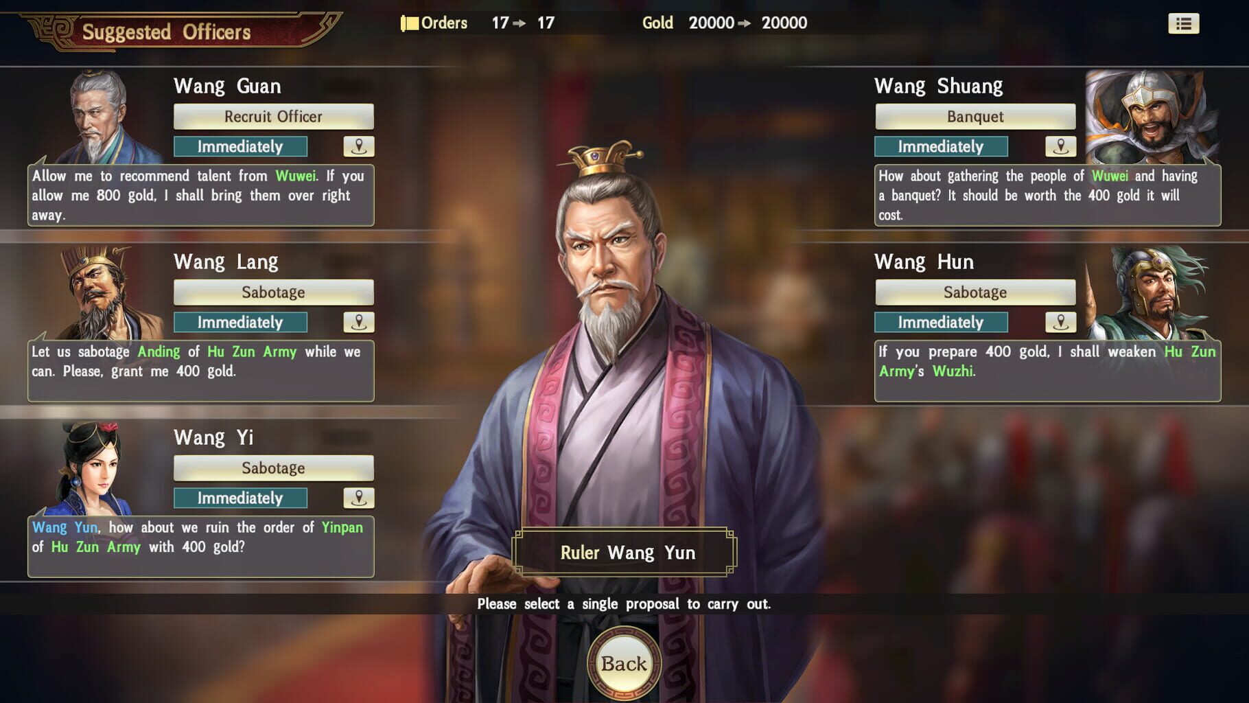 Romance of the Three Kingdoms XIII: Scenario - Conflict among Clans screenshot