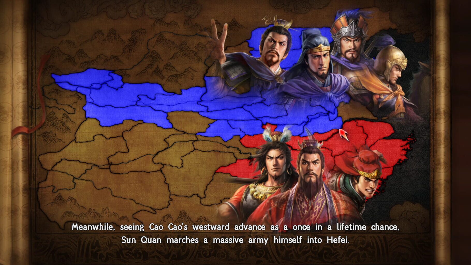 Captura de pantalla - Romance of the Three Kingdoms XIII: Scenario - The Battle of Hefei & Event Set