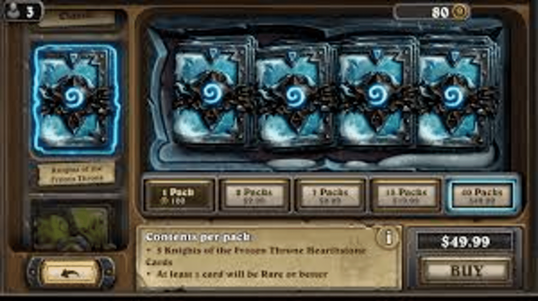 Hearthstone: Knights of the Frozen Throne screenshot