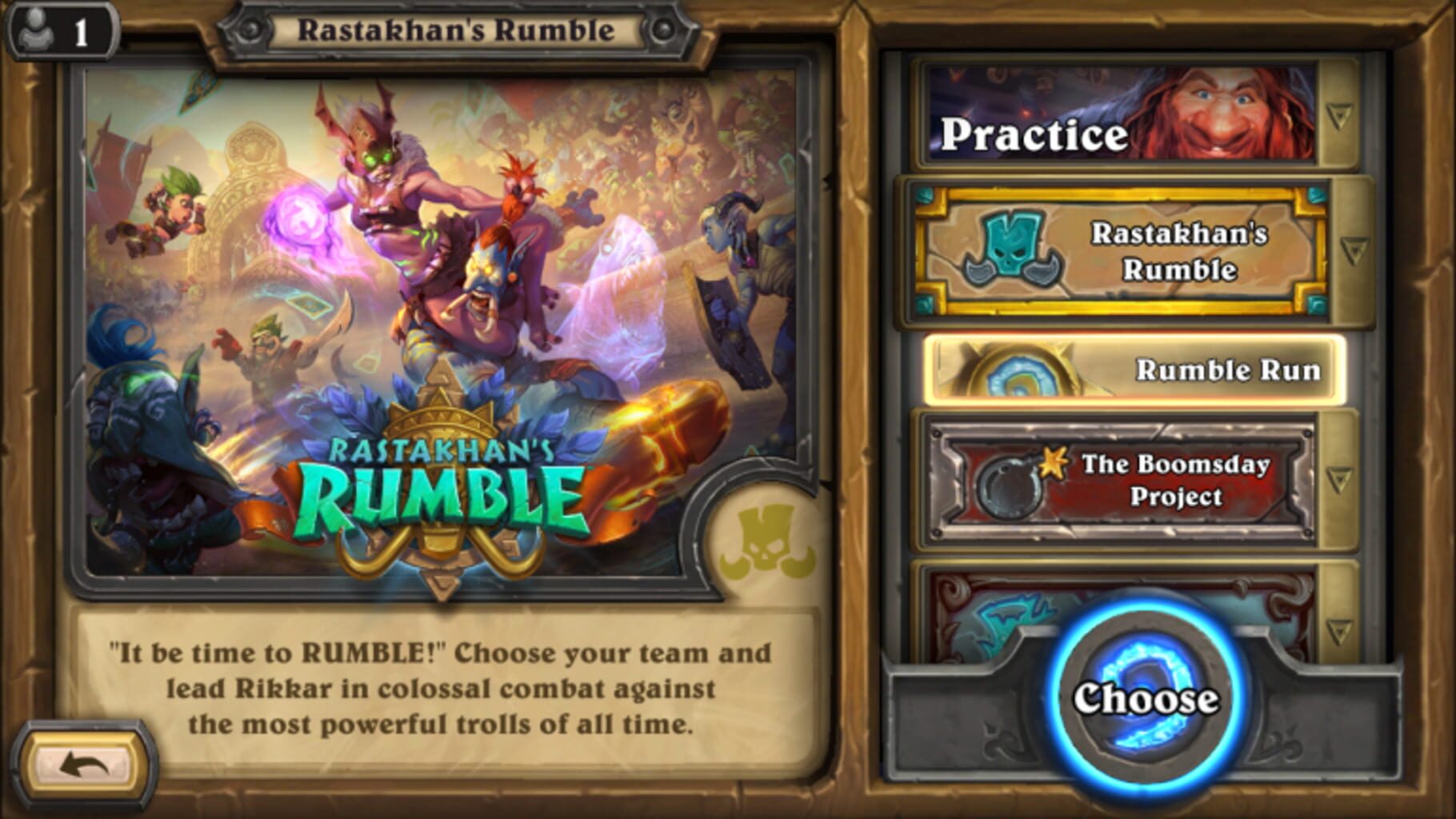 Captura de pantalla - Hearthstone: Rastakhan's Rumble