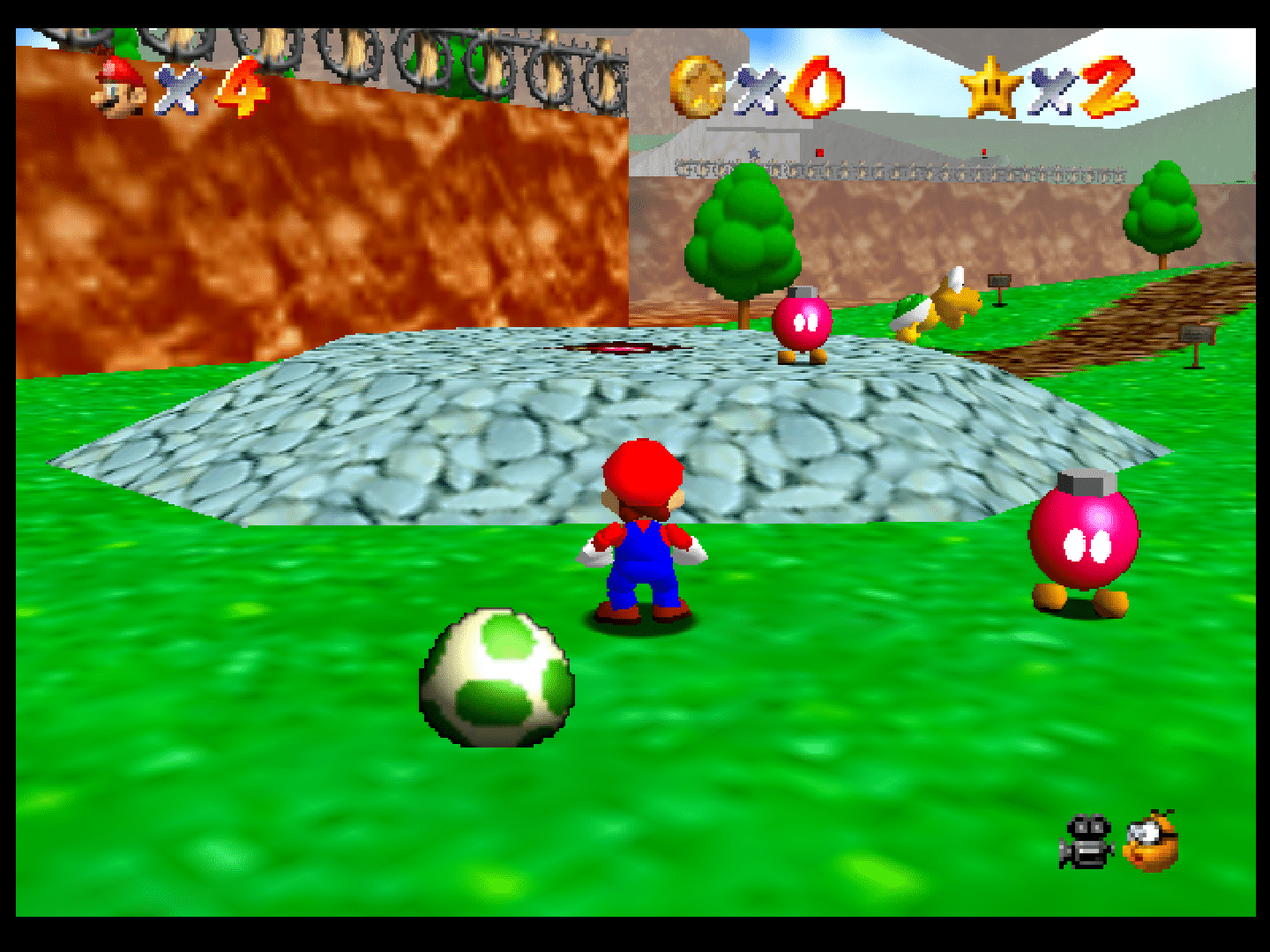 Mario 64 and Yoshi screenshot