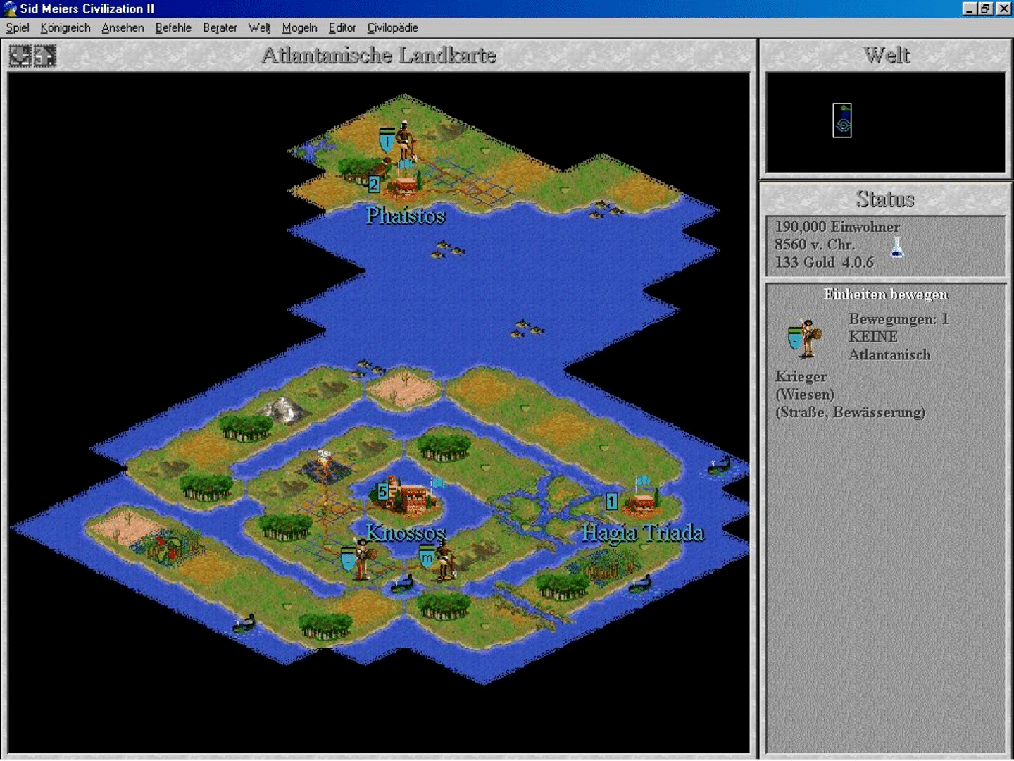 Sid Meier's Civilization II: Fantastic Worlds screenshot