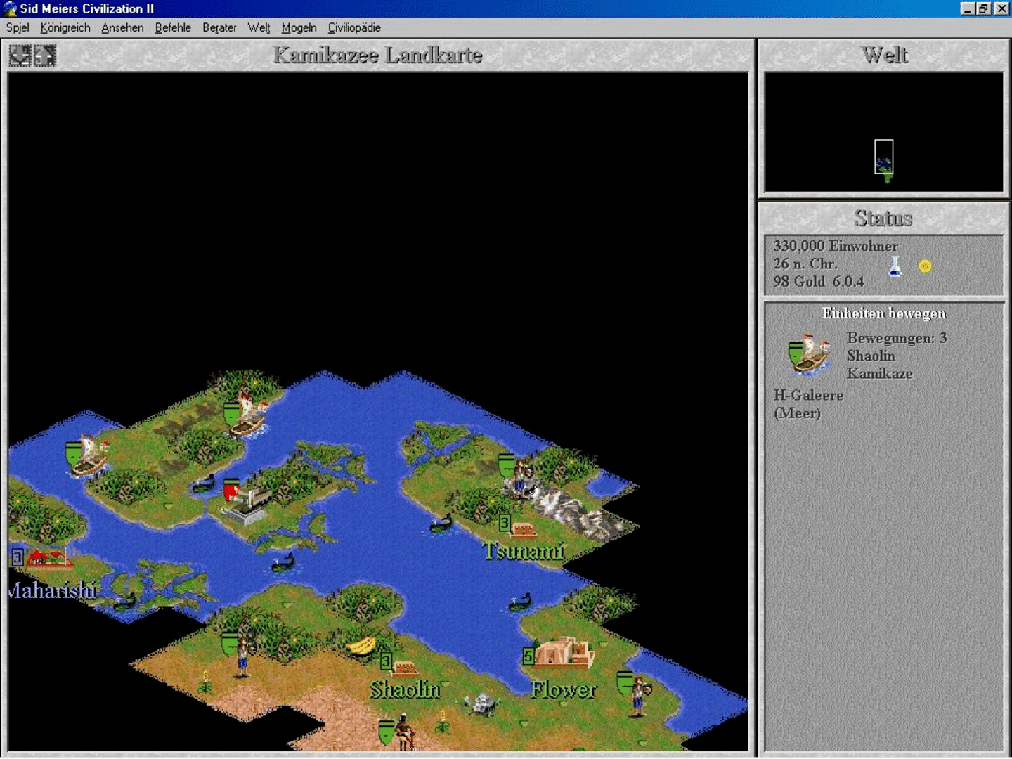 Sid Meier's Civilization II: Conflicts in Civilization screenshot