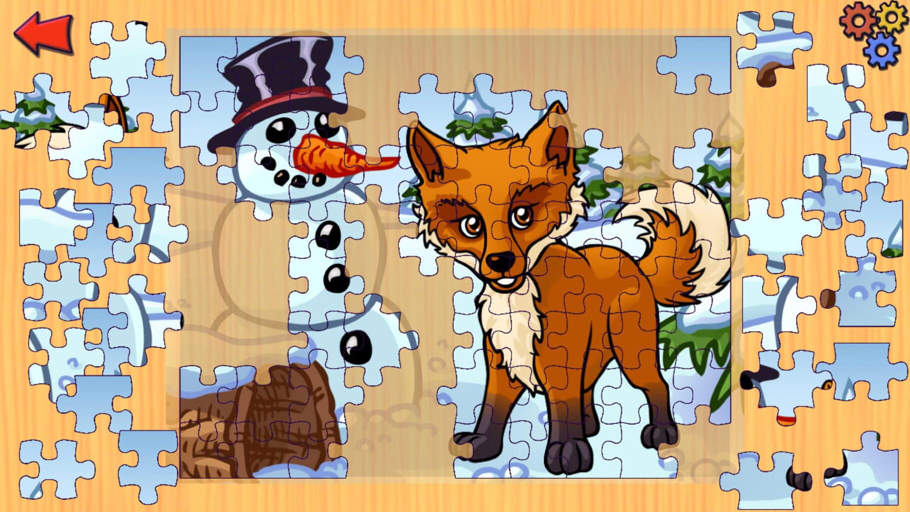 Funny Farm Animal Jigsaw Puzzle Game for Kids and Toddlers screenshot