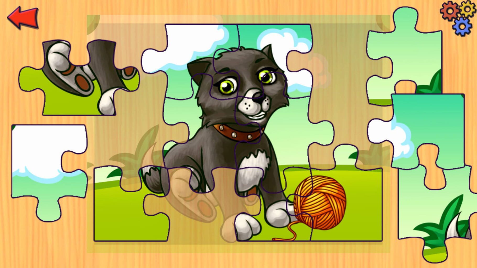 Funny Farm Animal Jigsaw Puzzle Game for Kids and Toddlers screenshot