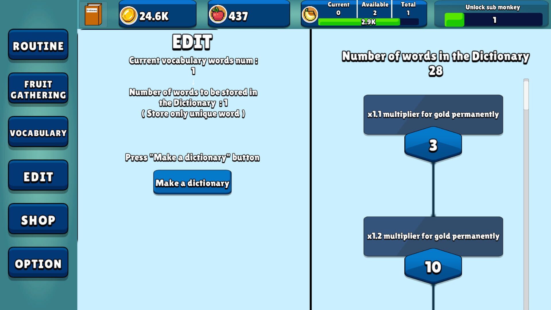 Idle Monkeylogy - Screenshot