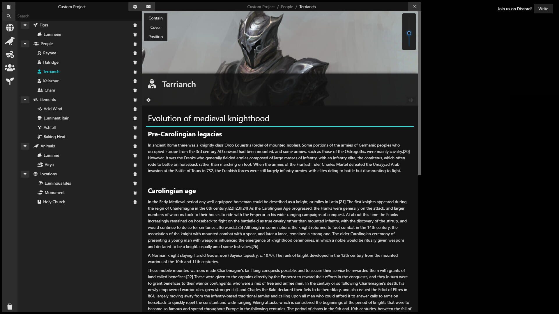 Mythic Writer - Screenshot