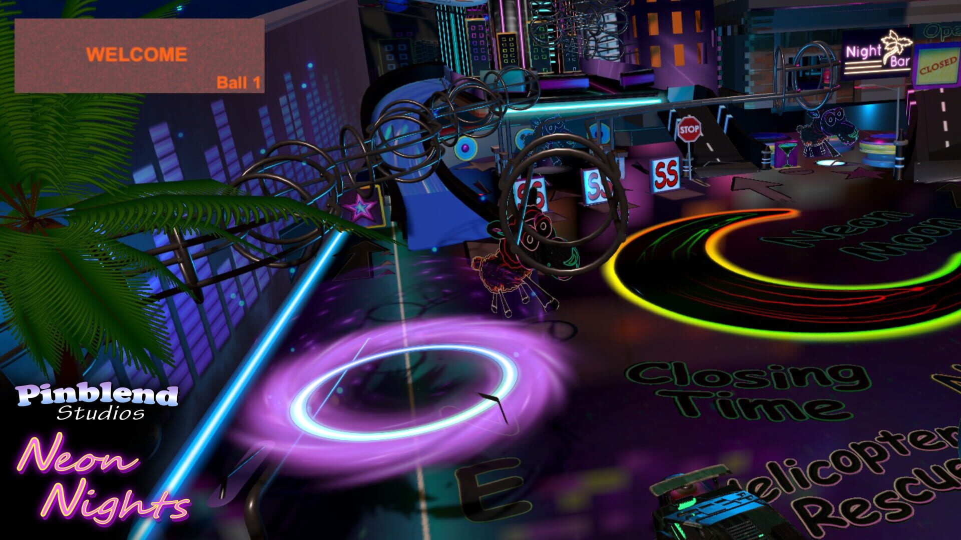 Neon Nights Pinball - Screenshot