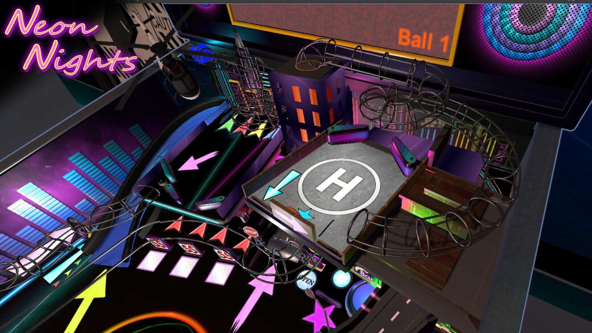 Neon Nights Pinball - Screenshot