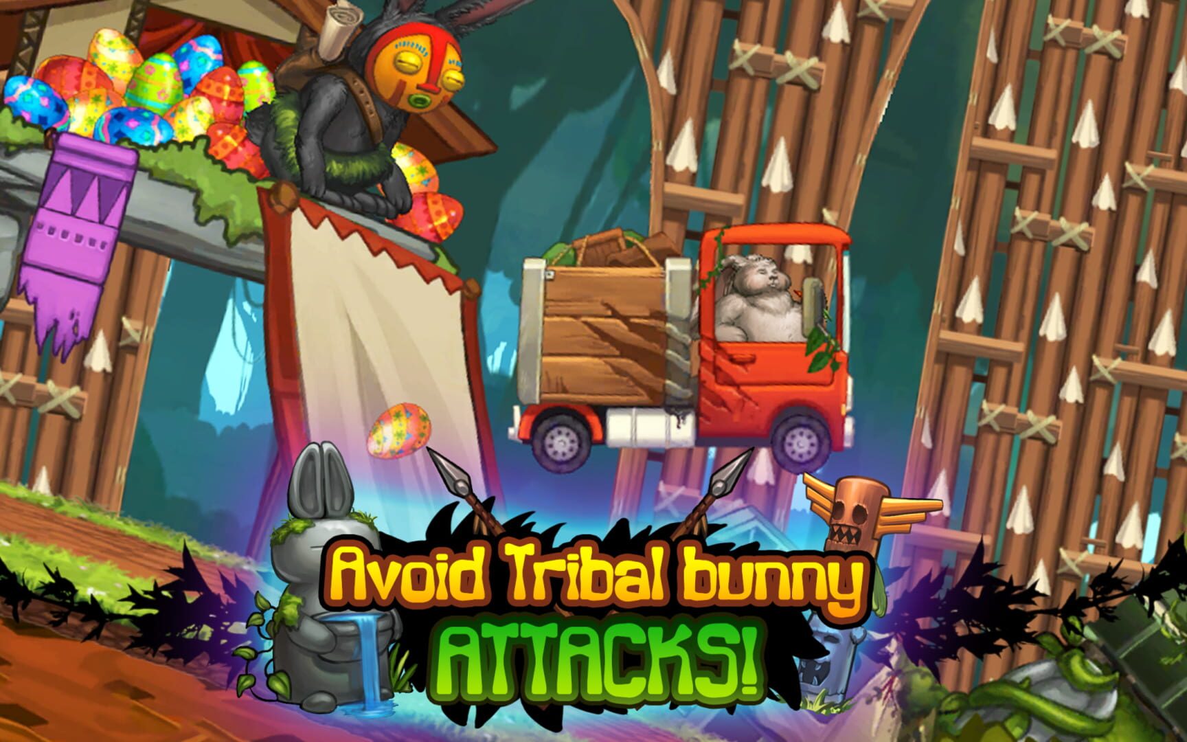 Angry Bunny Race: Jungle Road - Screenshot