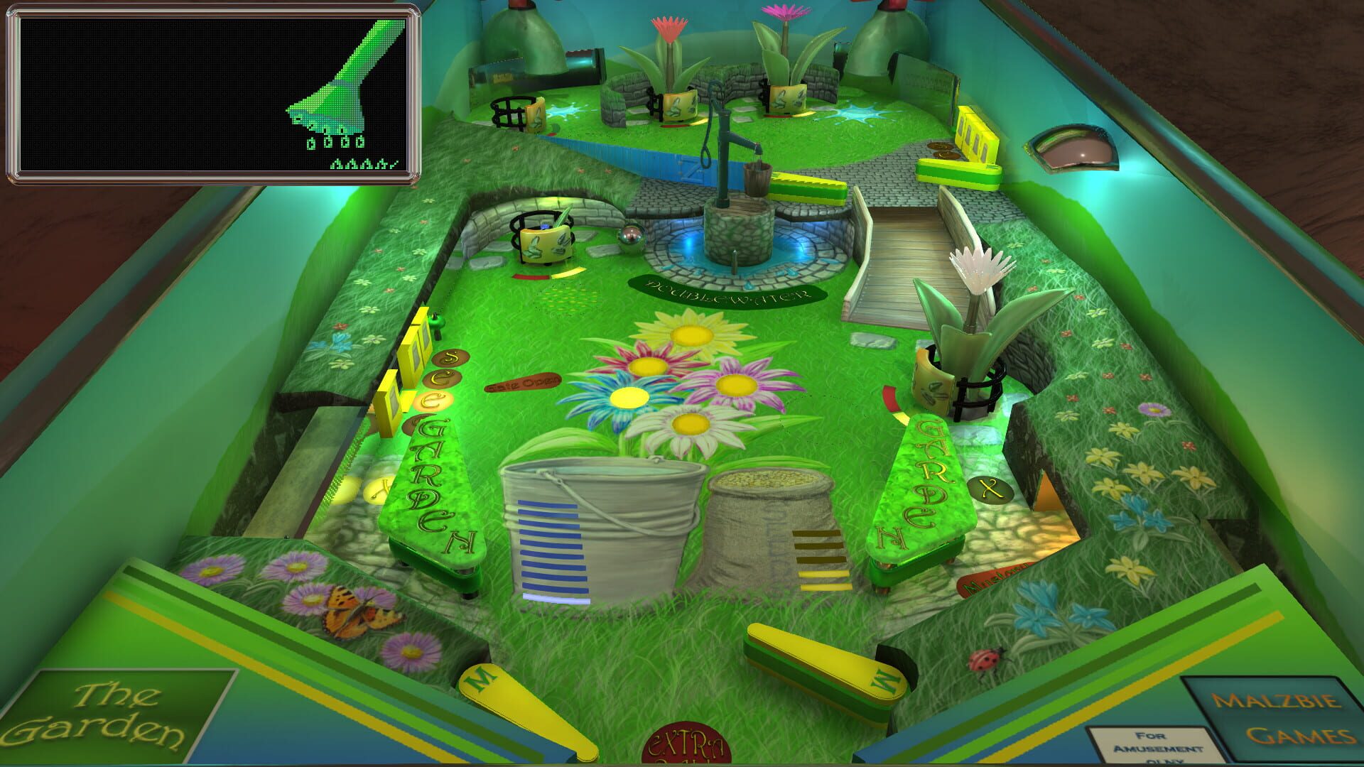 Malzbie's Pinball Collection: The Garden Table - Screenshot