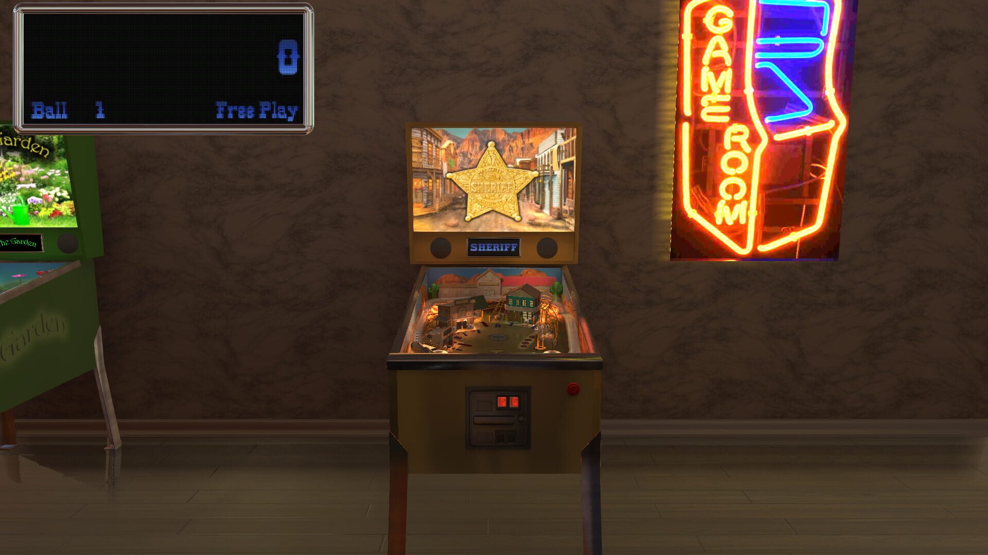 Malzbie's Pinball Collection: Sheriff Table - Screenshot
