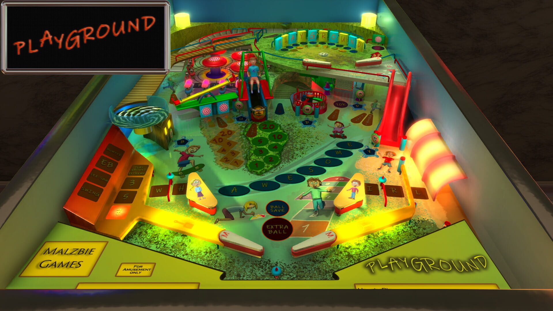 Malzbie's Pinball Collection: Playground - Screenshot