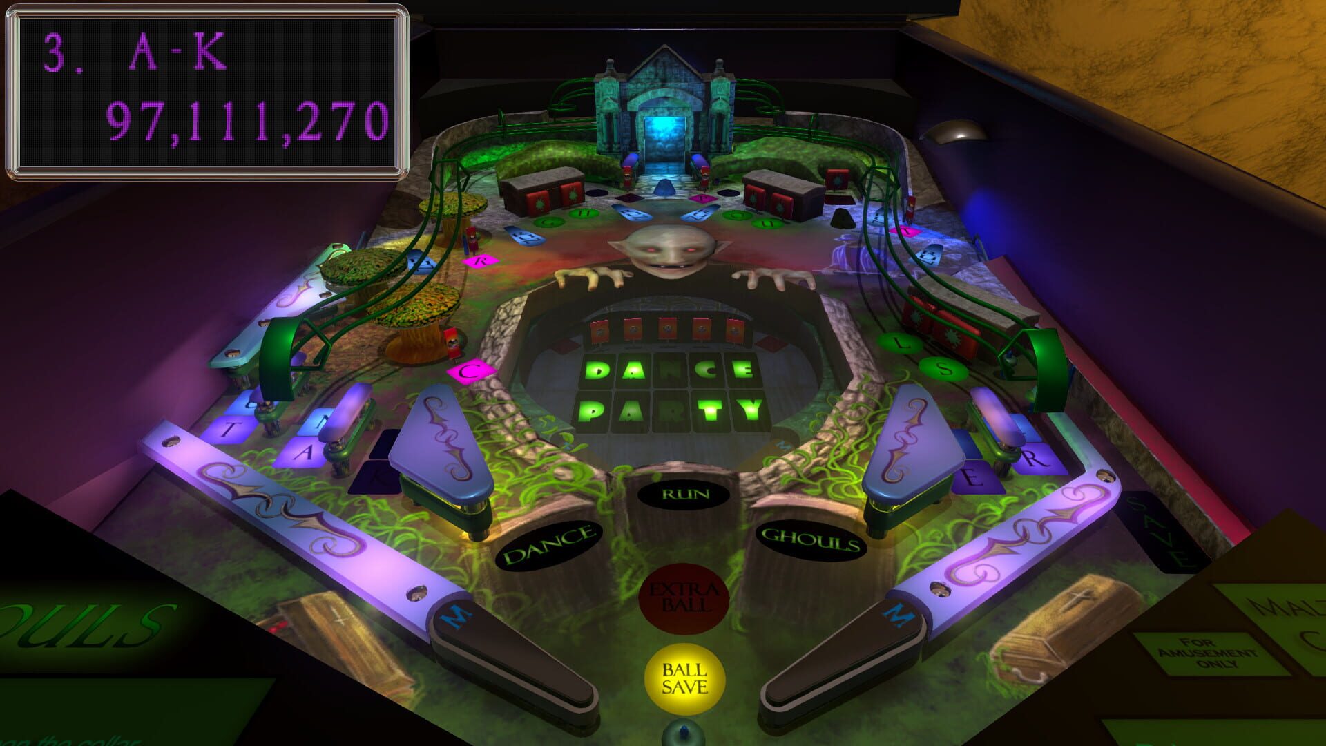 Malzbie's Pinball Collection: Ghouls - Screenshot