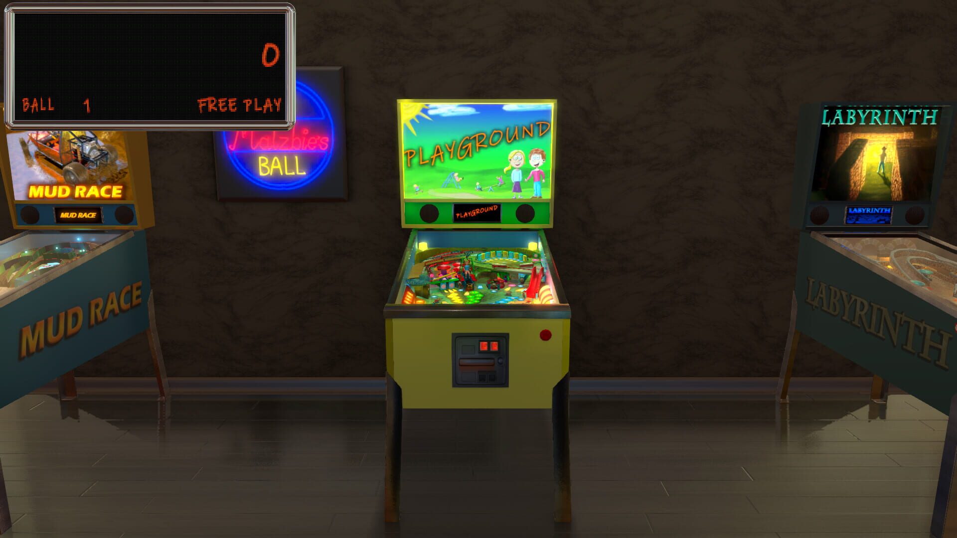 Malzbie's Pinball Collection: Playground - Screenshot