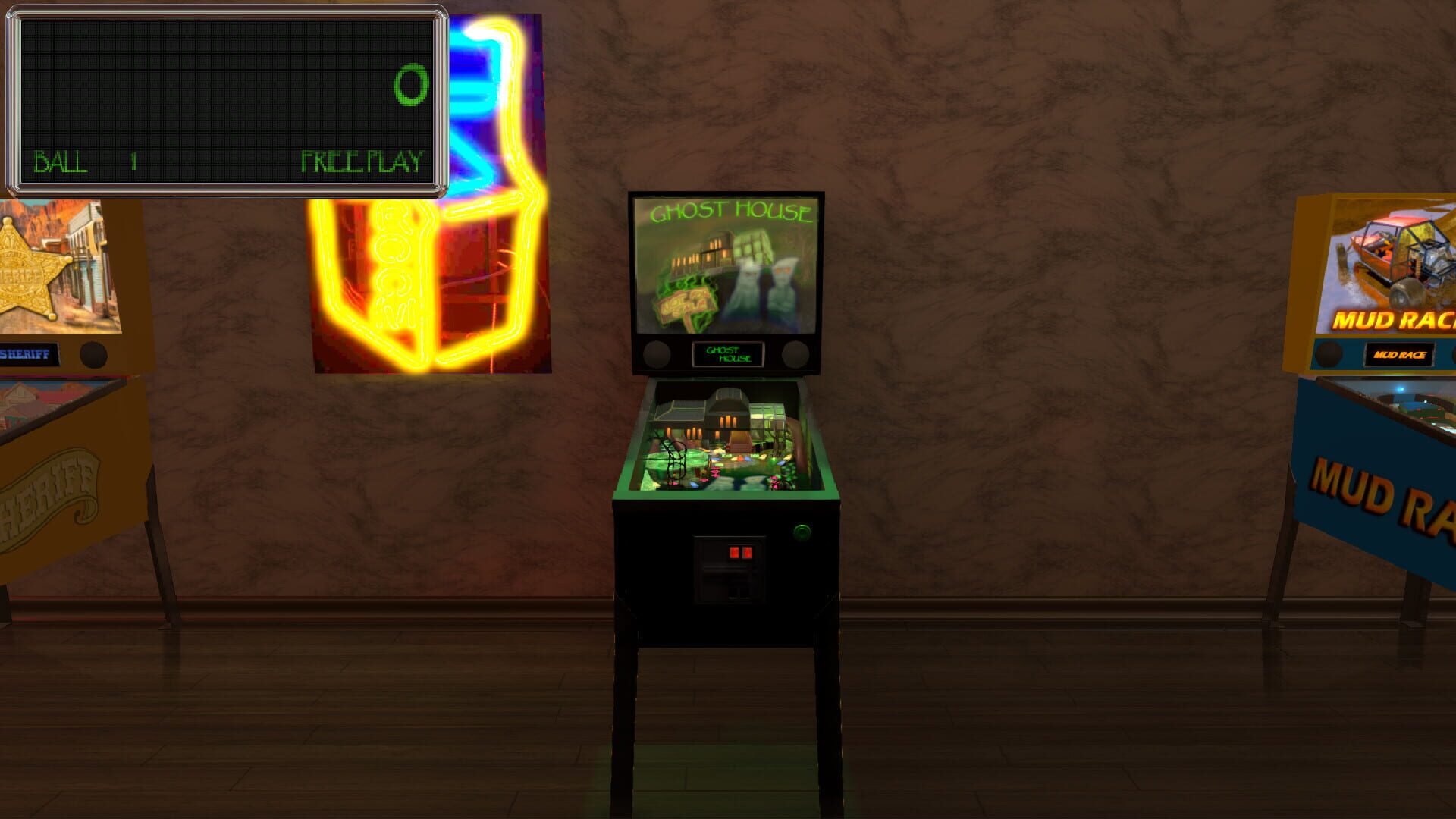Malzbie's Pinball Collection: Ghost House - Screenshot