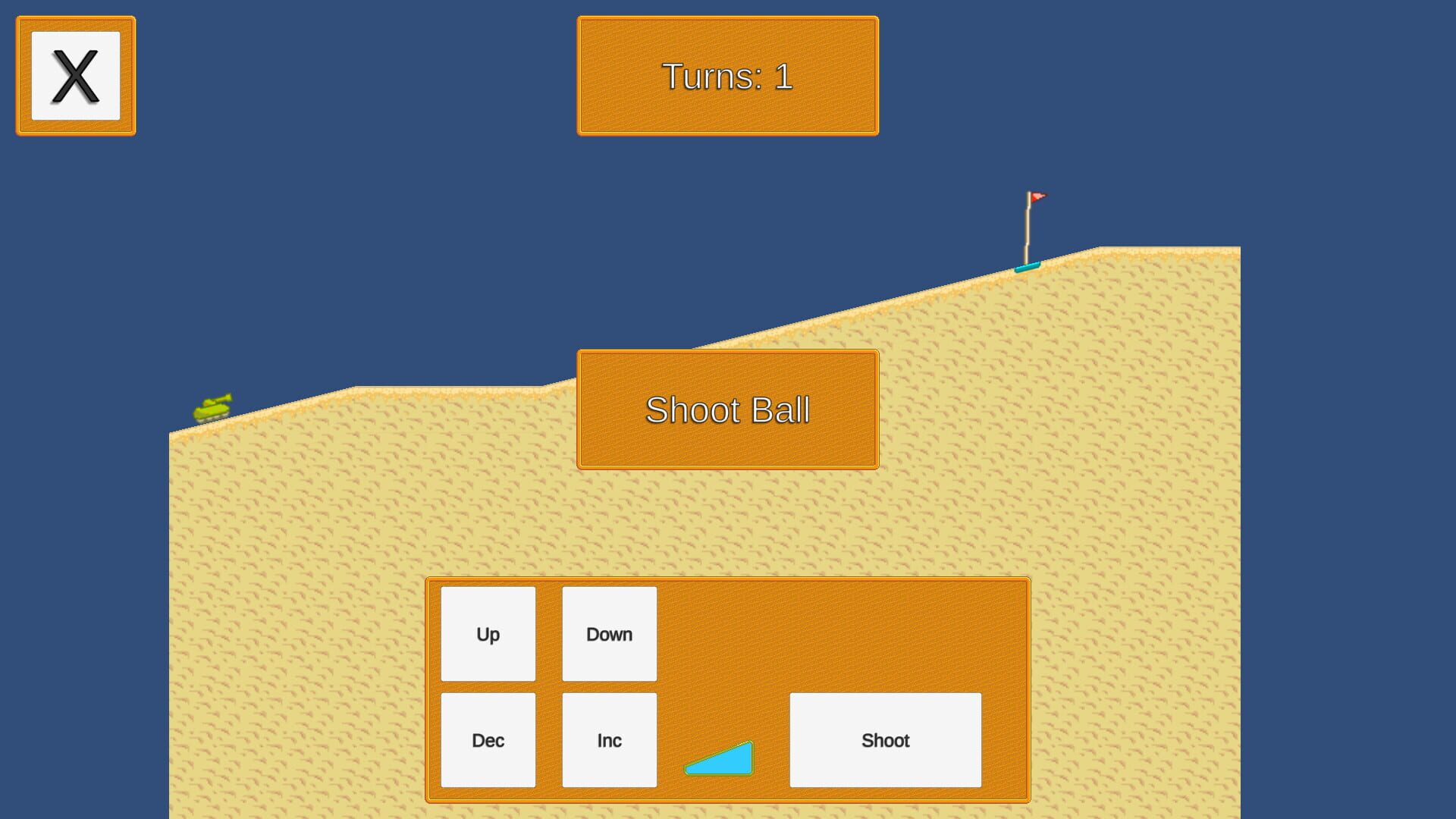 Tank Golfing - Screenshot