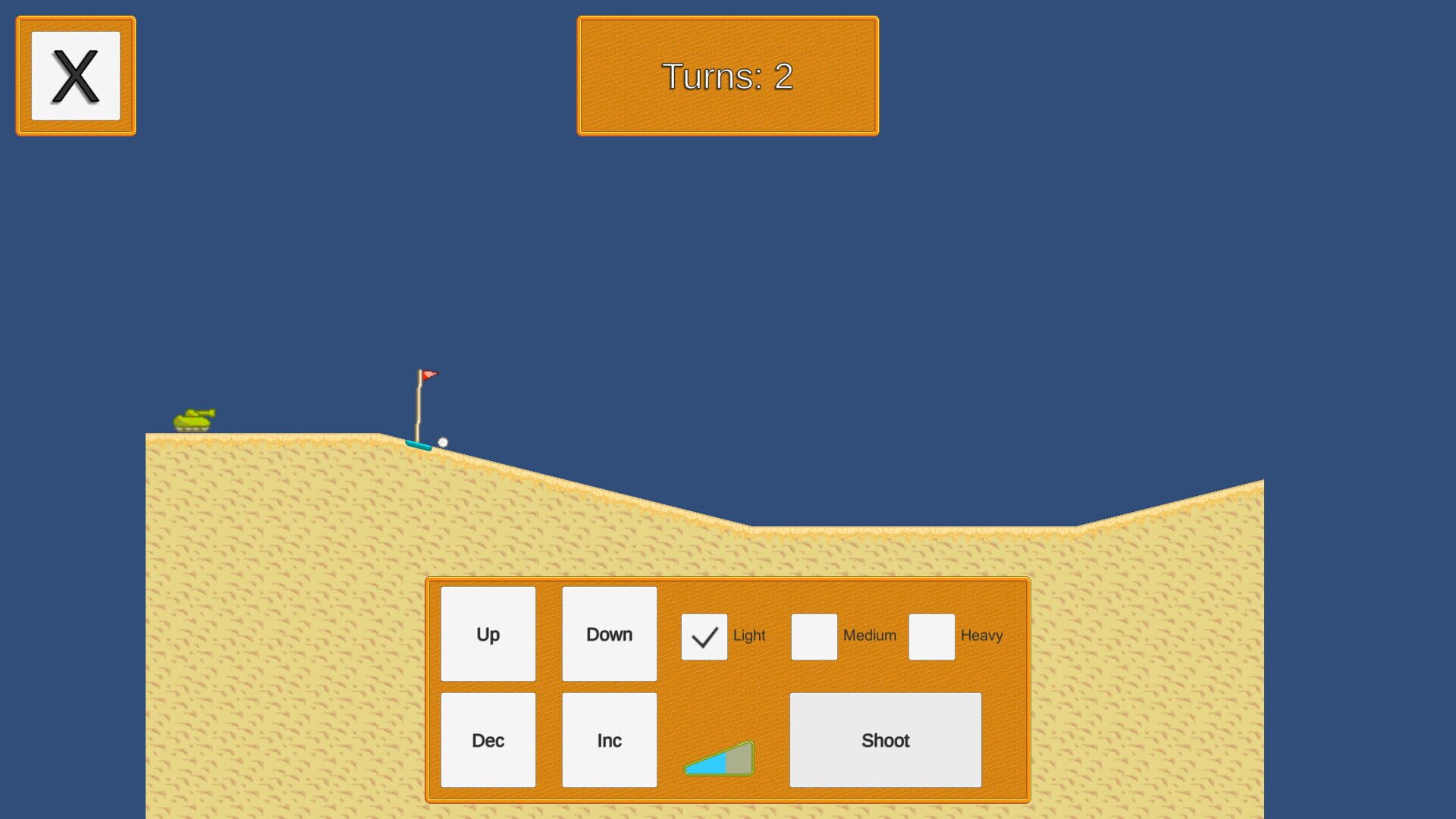 Tank Golfing - Screenshot