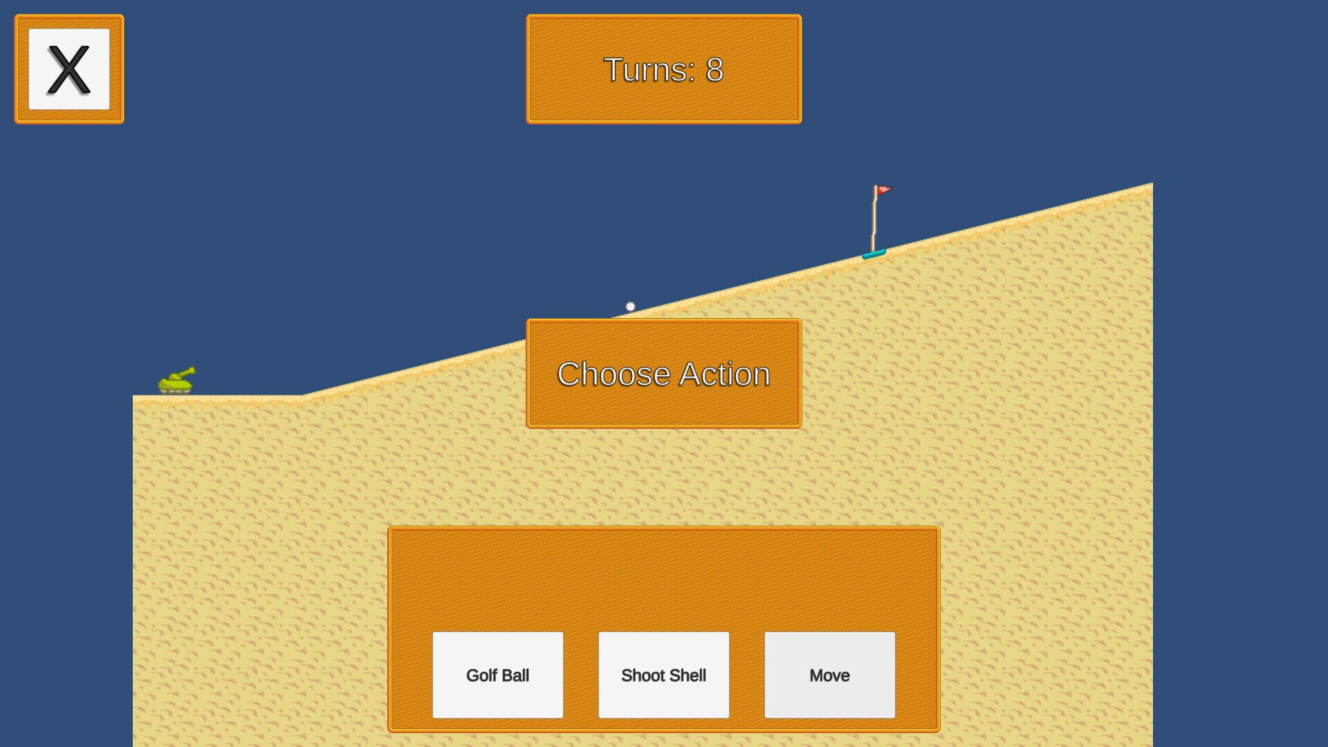 Tank Golfing - Screenshot