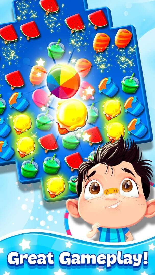 Candy Ice Cream Jam Match 3 - Screenshot