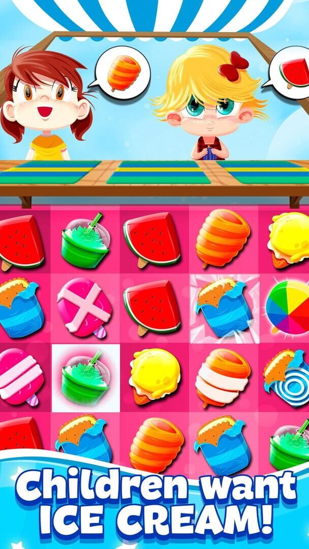 Candy Ice Cream Jam Match 3 - Screenshot