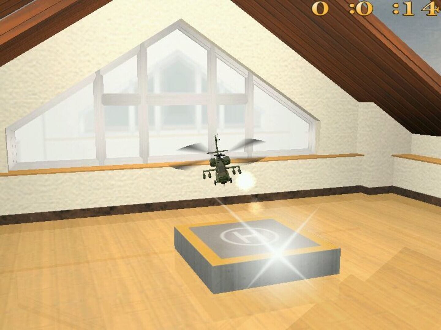 Captura de pantalla - R/C Helicopter: Indoor Flight Simulation