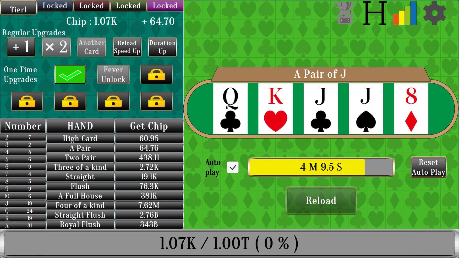 Idle Poker - Screenshot