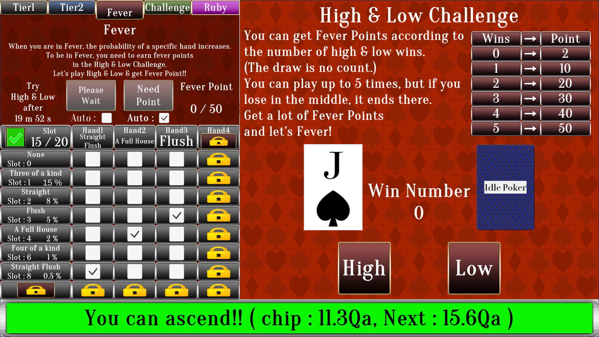 Idle Poker - Screenshot
