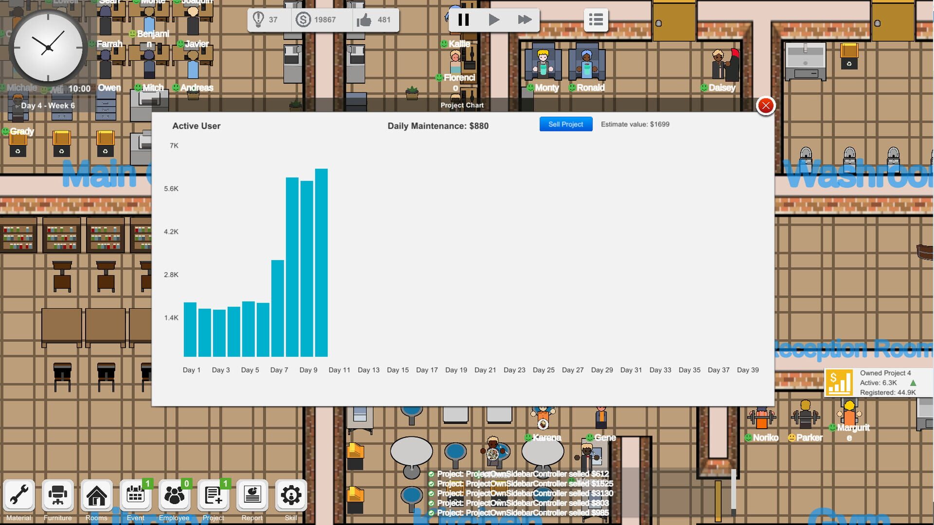 Outsourcing: IT company simulator - Screenshot
