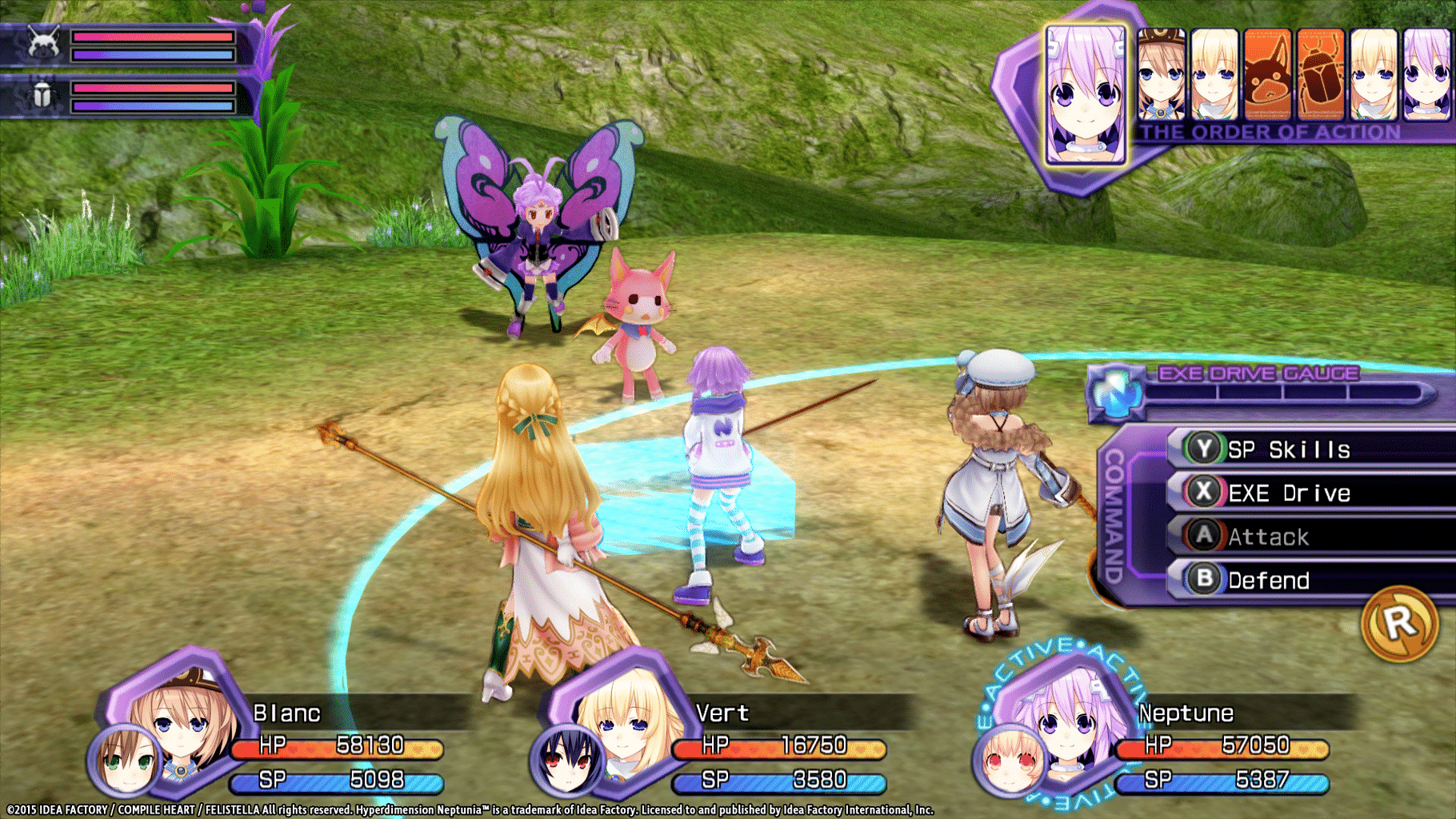 Hyperdimension Neptunia Re;Birth1: Lily-ad Dungeon screenshot