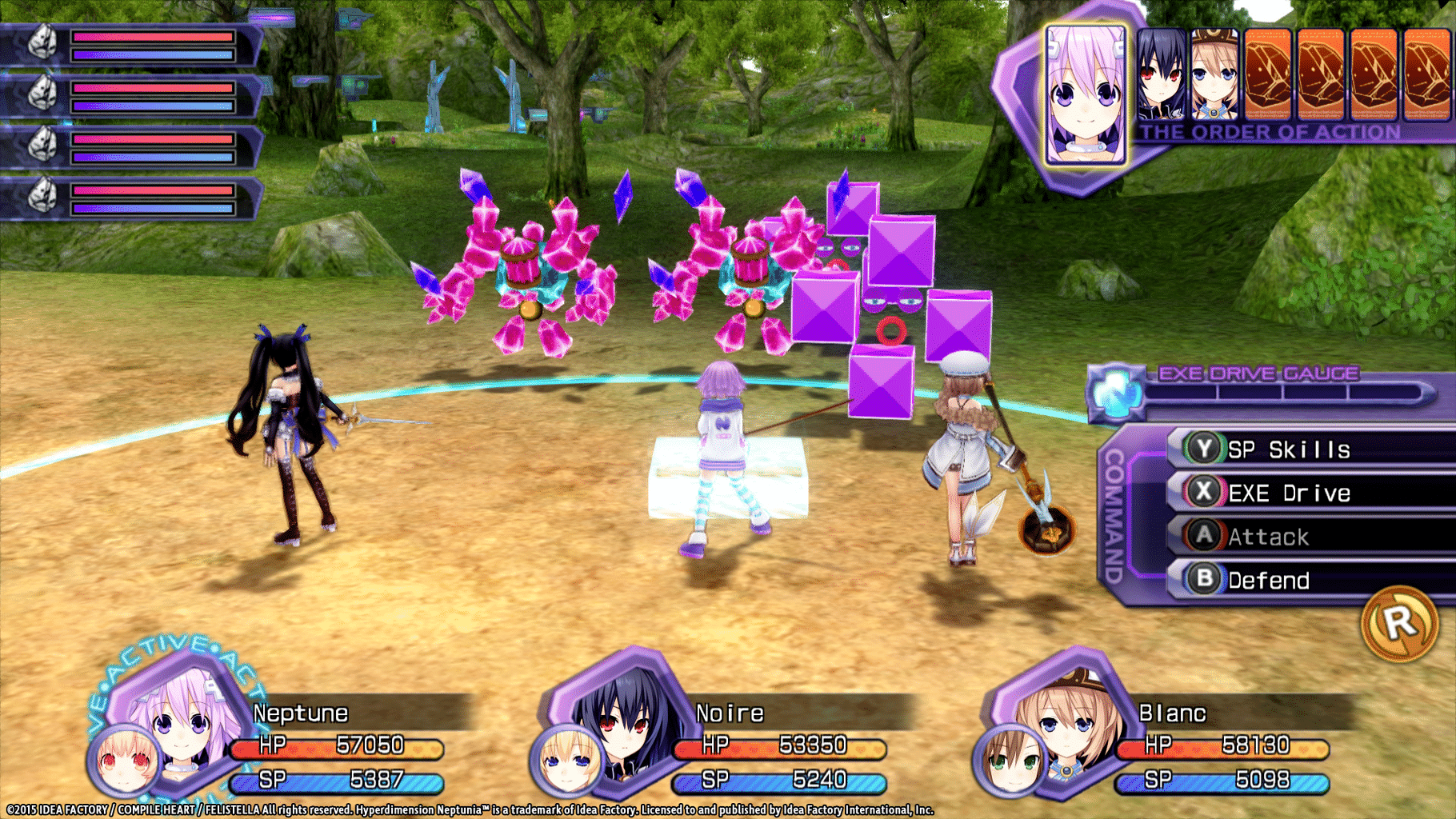 Hyperdimension Neptunia Re;Birth1: Lily-ad Dungeon screenshot