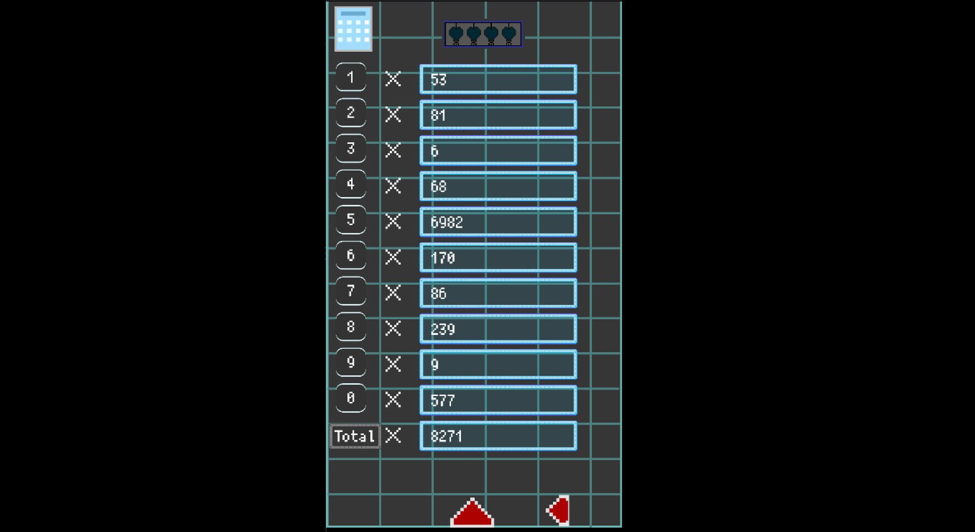 Calculator and Monsters - Screenshot