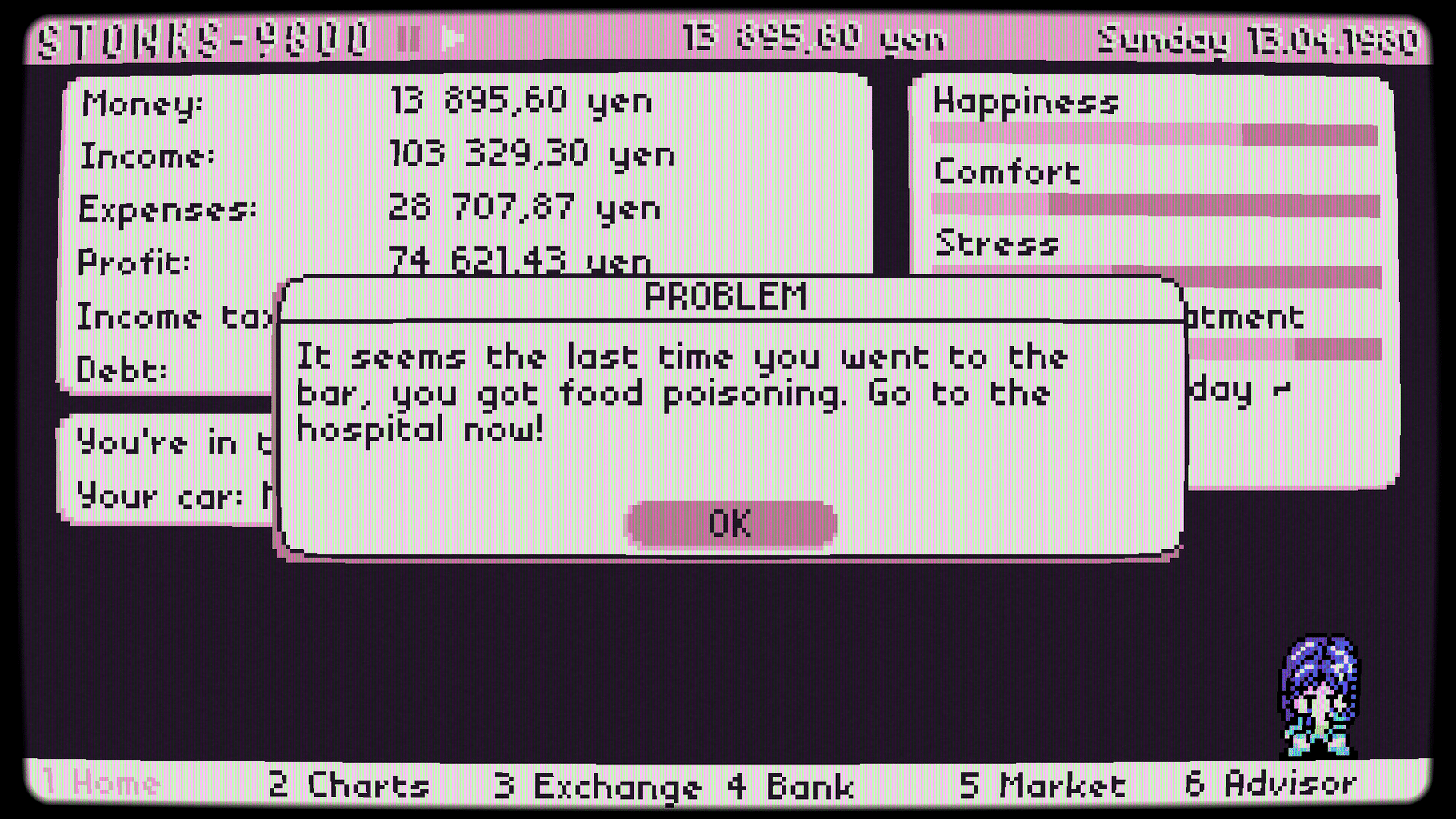 Stonks-9800: Stock Market Simulator screenshot