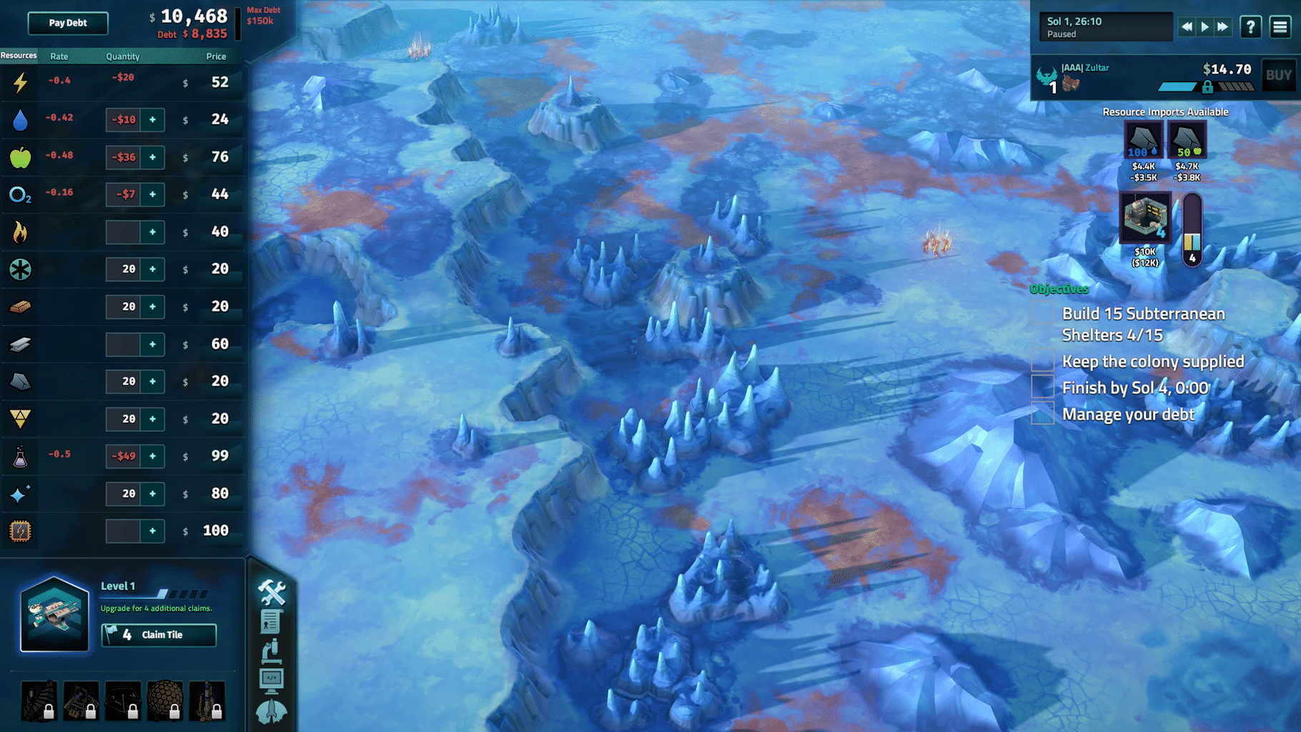 Offworld Trading Company: The Europa Wager Expansion screenshot