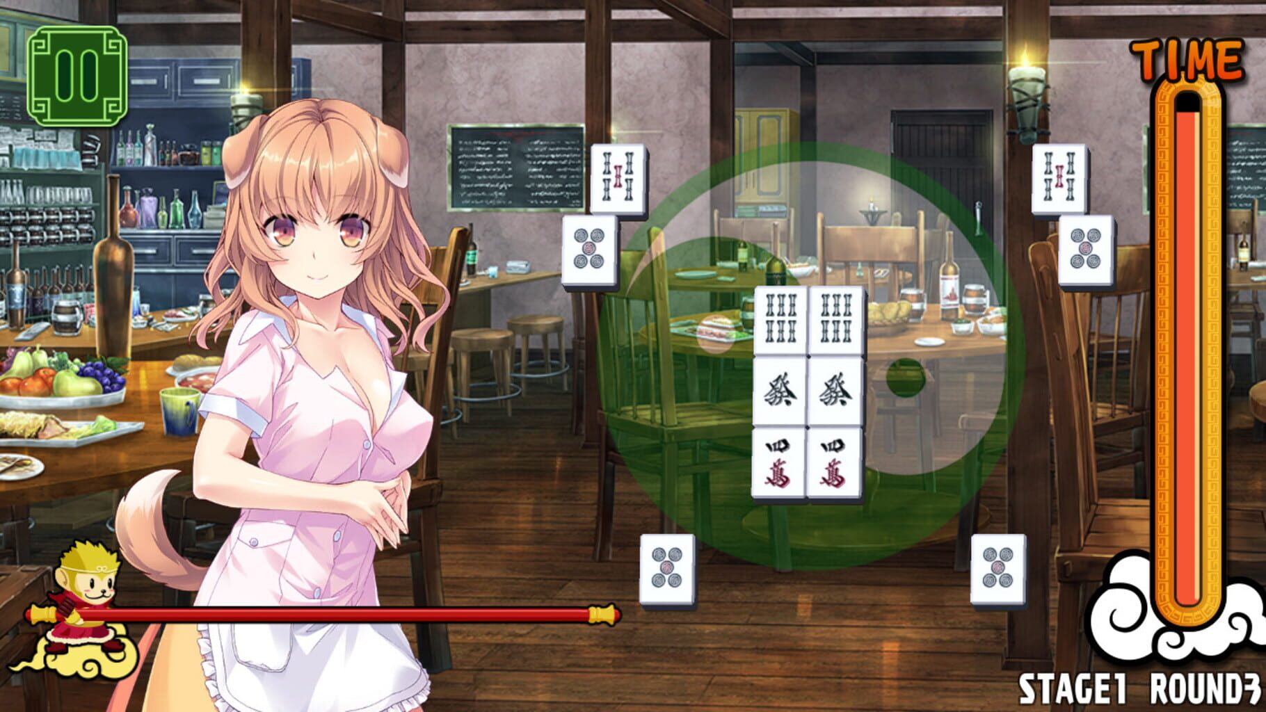 Captura de pantalla - Pretty Girls Mahjong Solitaire: Green