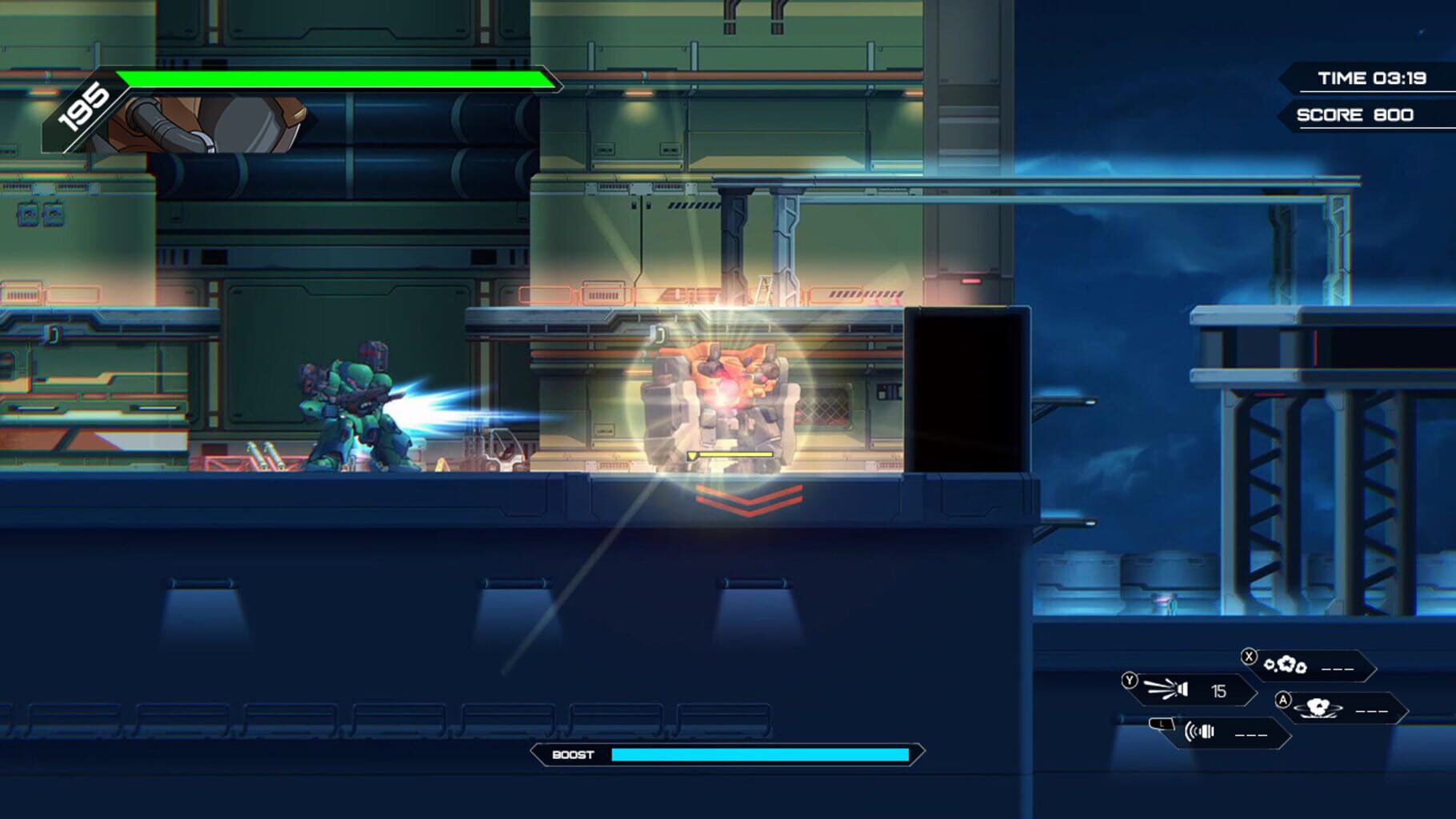 Hardcore Mecha: Round Hammer Particle Cannon screenshot