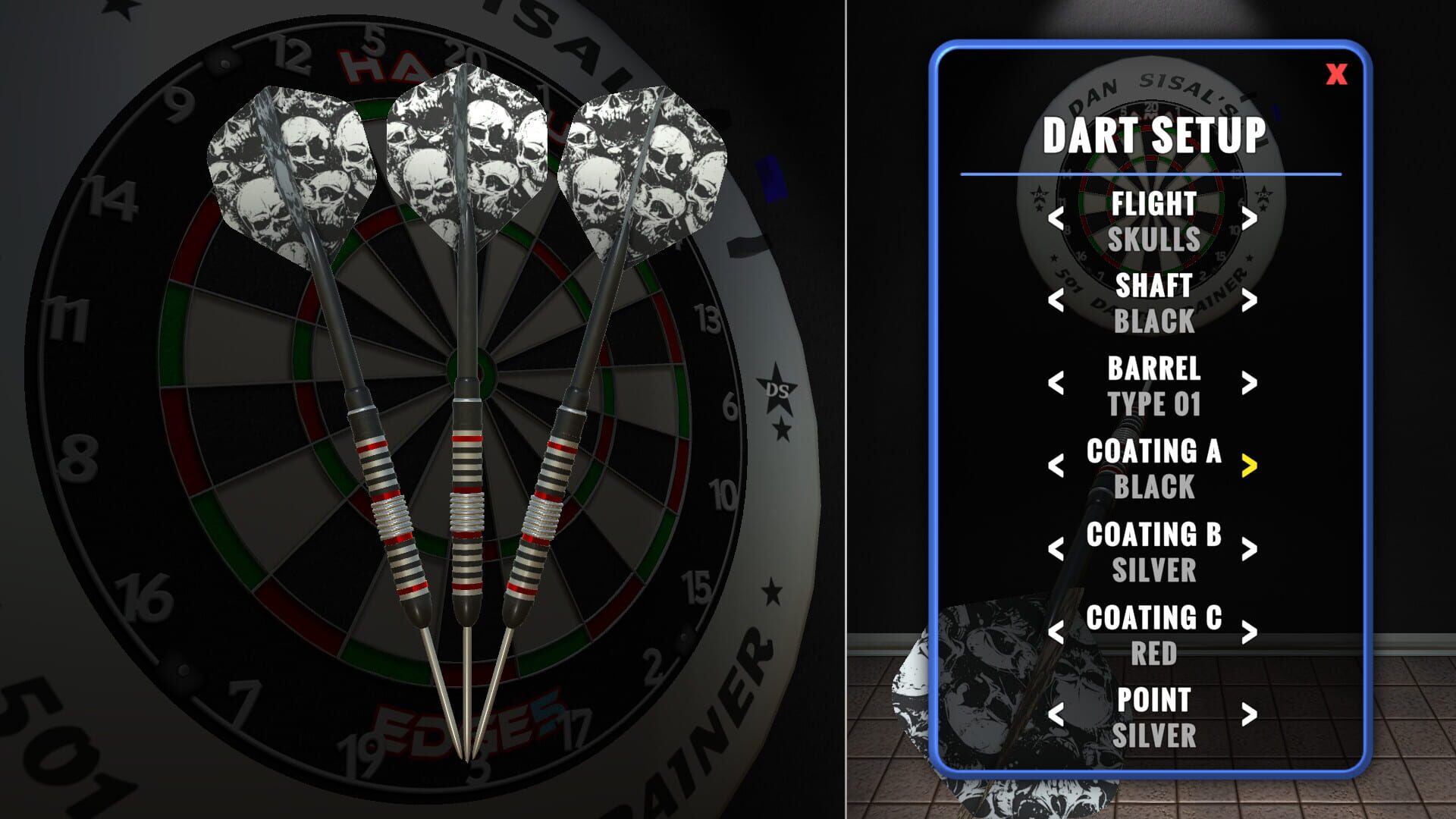 Dan Sisal's 501 Darts Trainer - Screenshot