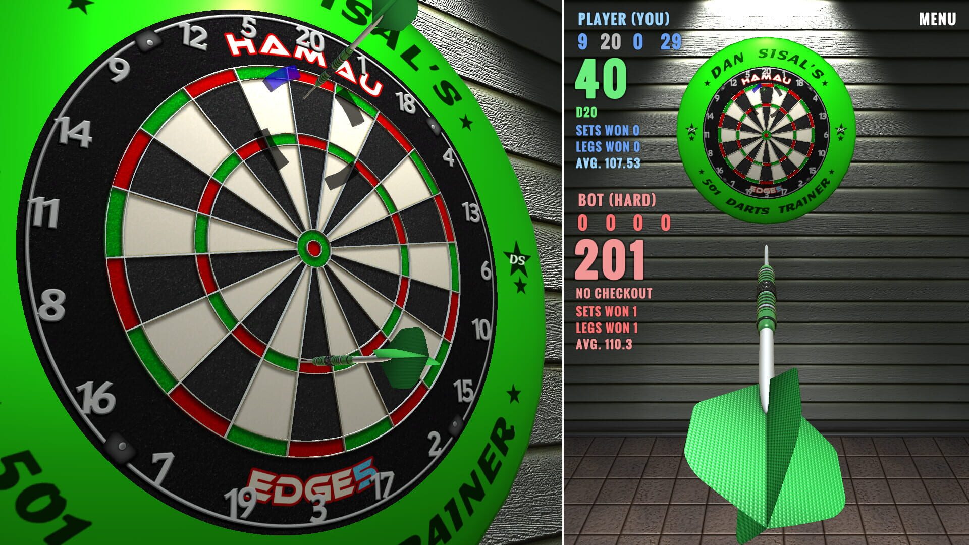 Dan Sisal's 501 Darts Trainer - Screenshot