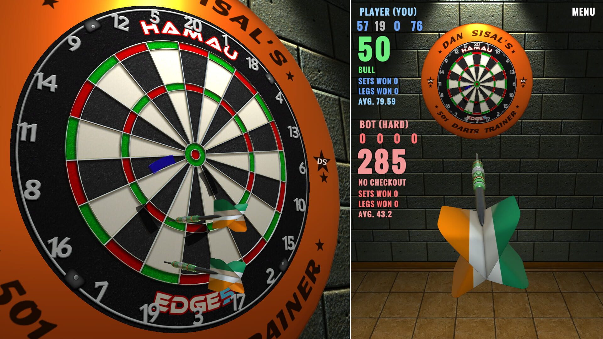 Dan Sisal's 501 Darts Trainer - Screenshot