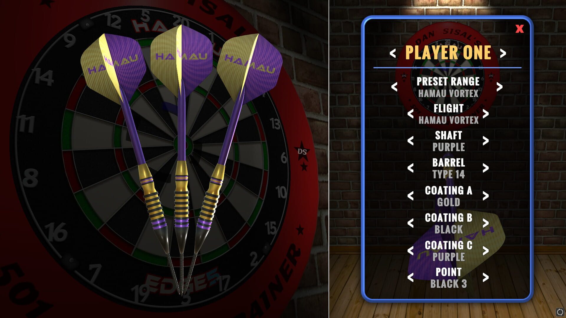 Dan Sisal's 501 Darts Trainer - Screenshot